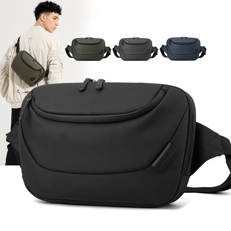 New Design Multifunction Men's Waist Bag Nylon Waterproof Male Sling Cross Bag Causal Daypack Chest Bags riñoneras para hombre