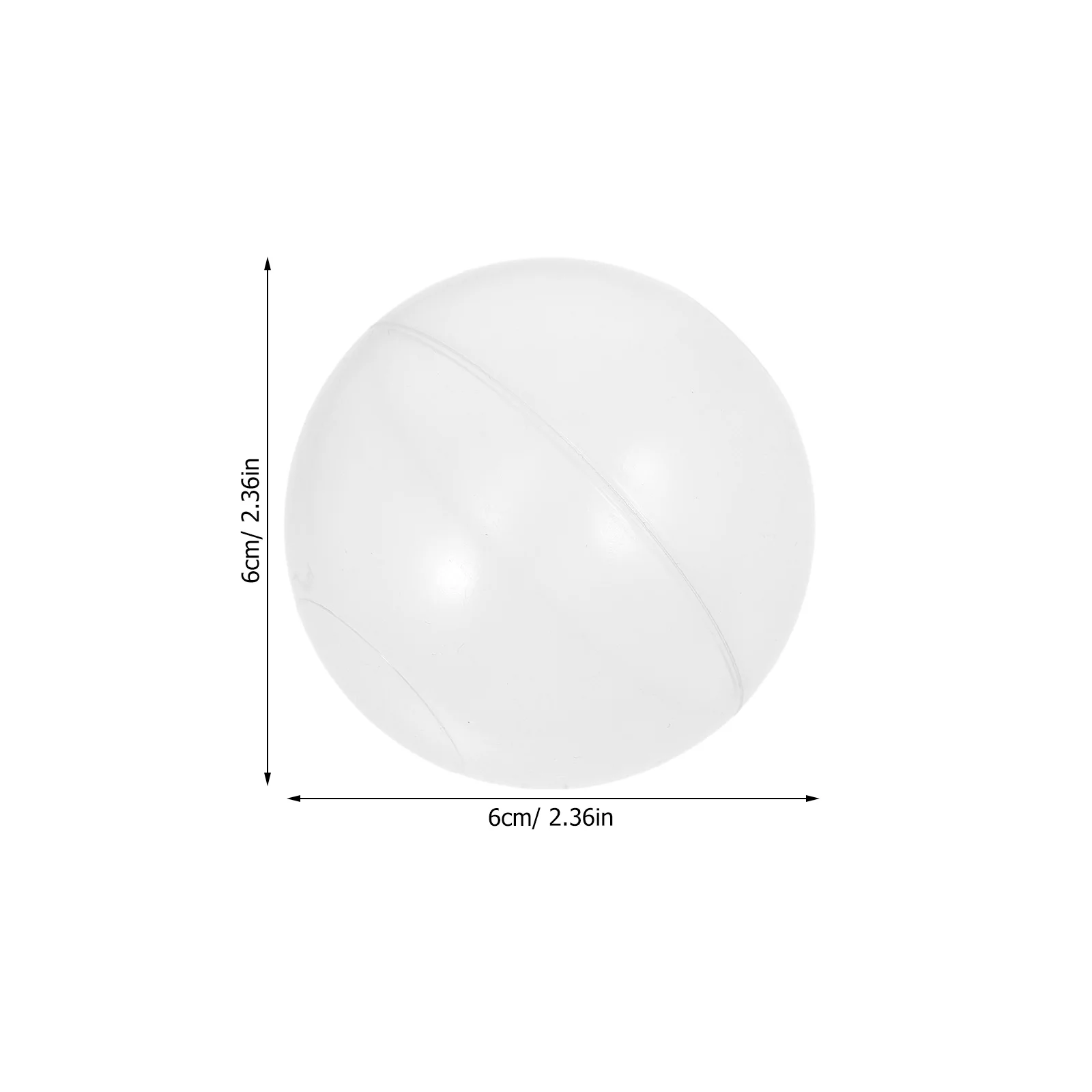 50 pçs oceano bola transparente à prova de esmagamento plástico 6cm bolas de jogo macio para crianças festa piscina playground jogar tenda bola