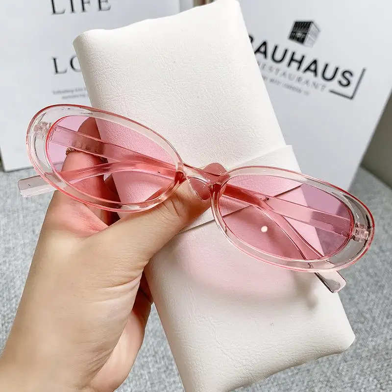 Vintage Oval Style Sunglasses Woman Round Retro Sun Glasses Femininity Small Frame Mirror Classic Eyewear UV400 Oculos De Sol