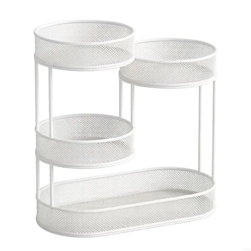L43A Open Wire Fruit Basket Stand for Daily Table Produce Display Use