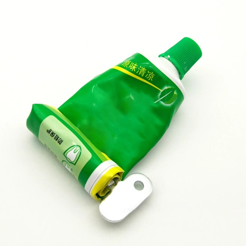 โลหะครึ่งวงกลมด้วยตนเองยาสีฟัน Squeezer Dispenser วัสดุสแตนเลส Dropship