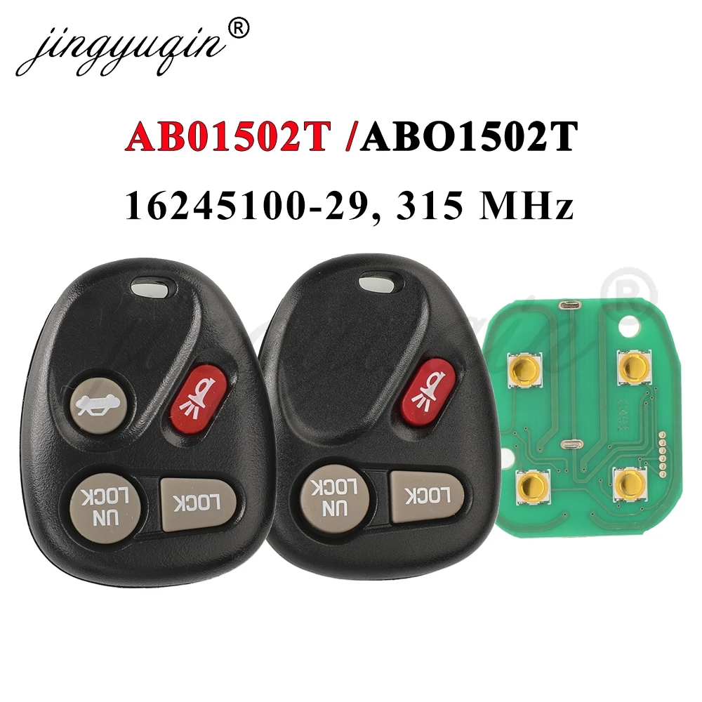 jingyuqin AB01502T 315MHz Car Key Fob Remote For 1996-2002 Chevrolet Lumina GMC Buick Skylark Escalade Camaro Cadillac Pontiac