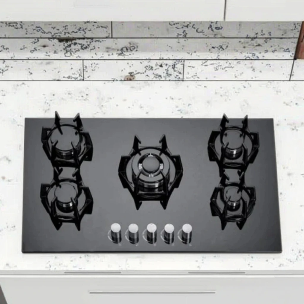 

Оптовая продажа, встроенная столешница, китайская умная газовая плита из закаленного стекла для промышленной кухни