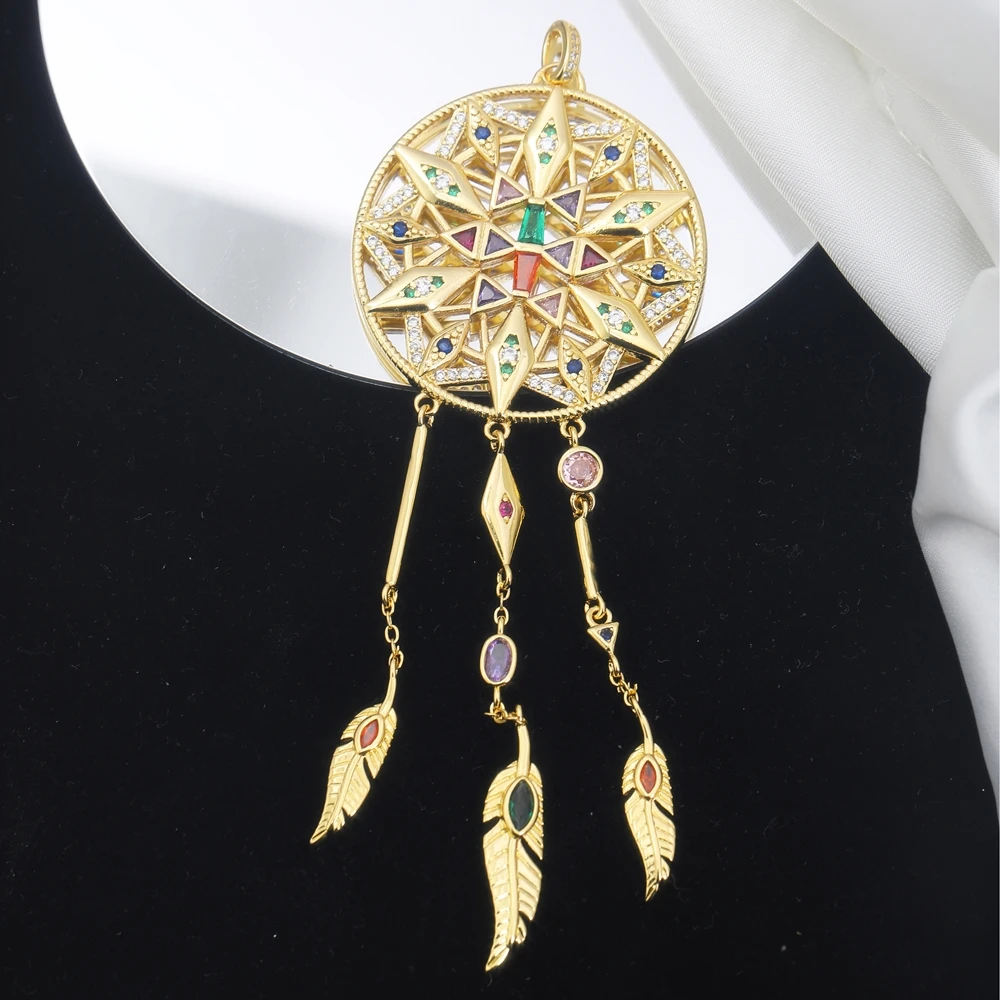 Juya 18K Real Gold Plated Colorful Enamel Dragonfly Snake Dreamcatcher Greek Evil Eye Charms For DIY Mother\'s Day Jewelry Making