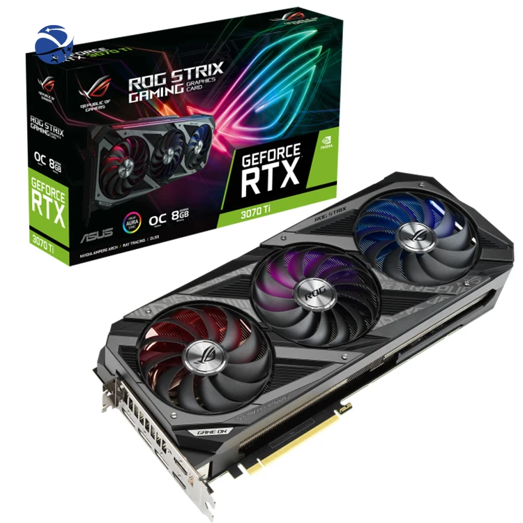 NVIDIA GeForce ROG STRIX RTX 3070 TI O8G GAMING Used Graphics Card with NVIDIA Ampere Streaming Multiprocessors GPU