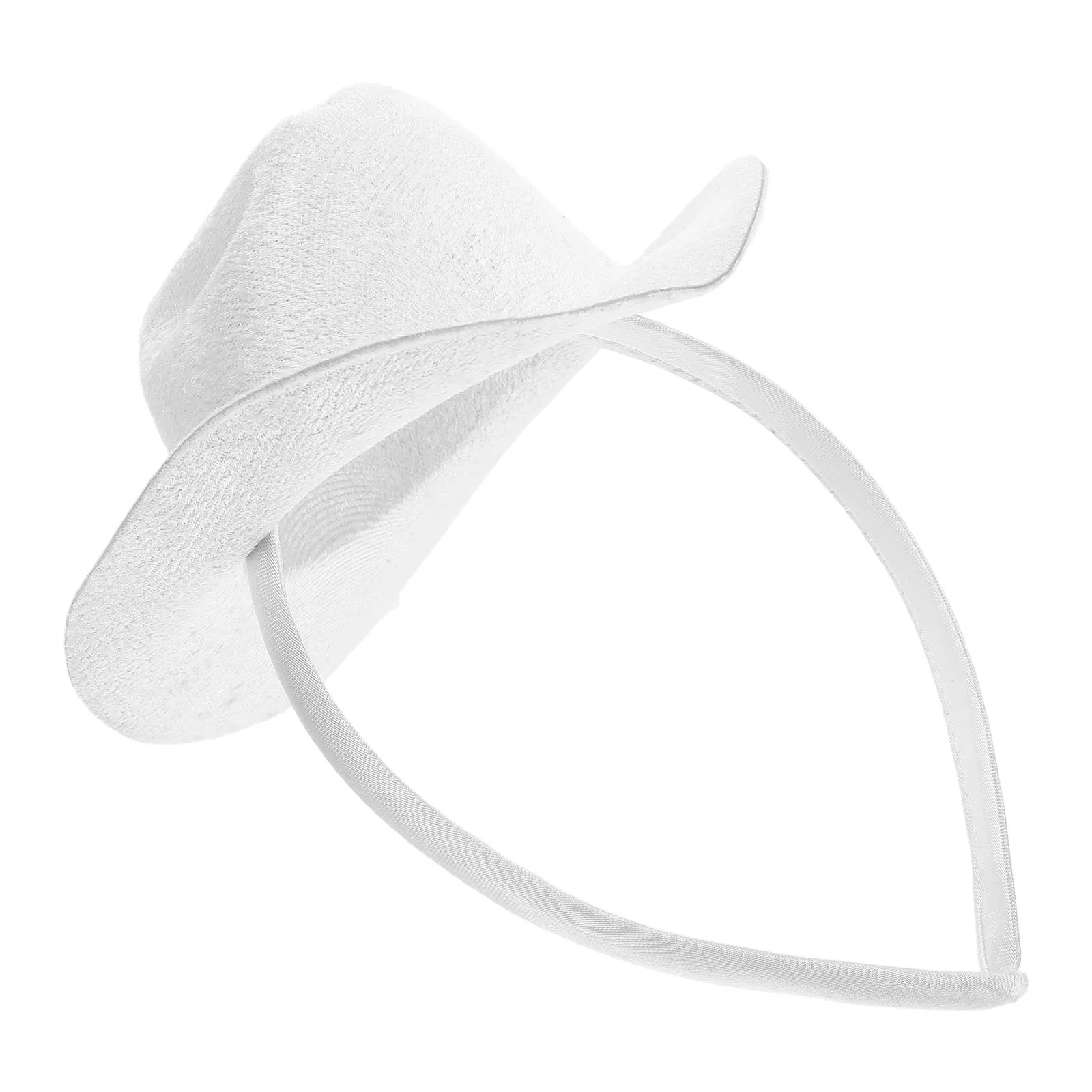 عصابة رأس على شكل قبعة رعاة البقر للنساء، ملحقات حفلات ذات طابع غربي، خفيفة الوزن، زي رقص كرنفال، أغطية رأس - صغيرة #2