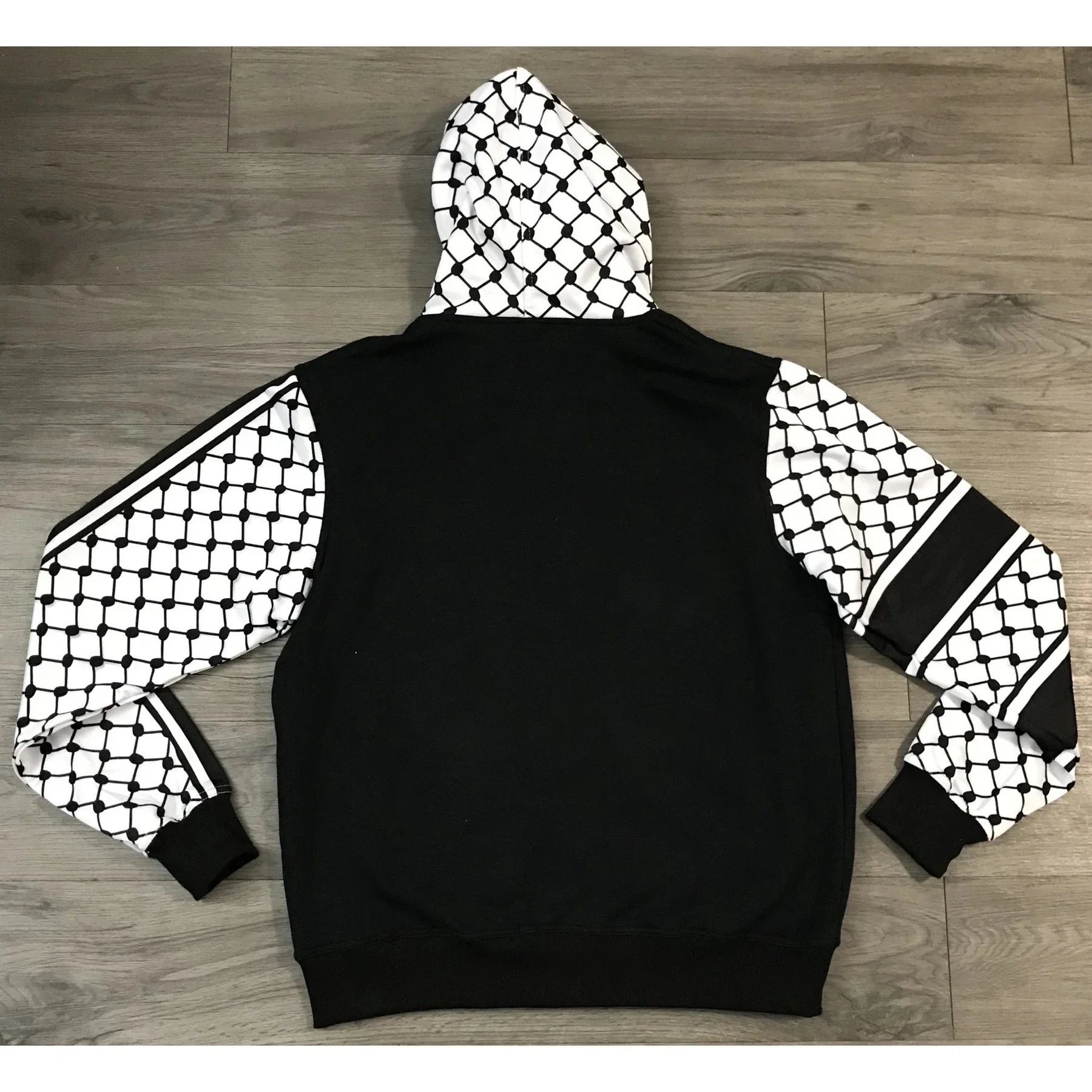 Palestina cultura punto bianco stampa 3D felpa con cappuccio Keffiyeh Kufiya Warm Man Outwear felpa con cappuccio Pullover bambini cotone spesso