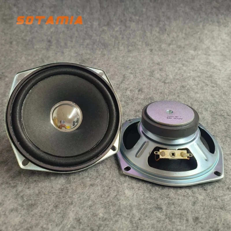 SOTAMIA 2pcs 5 Inch Full Range Audio Power Speakers 4 8 Ohm 10W Hifi Music Home Theater Loudspeaker Multimedia Sound Speaker