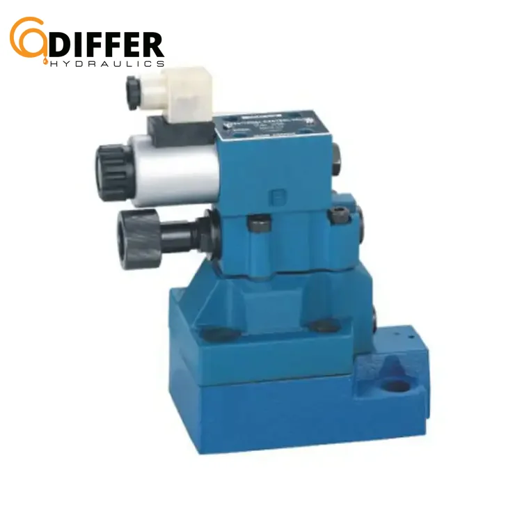 pilot Operated Solenoid Controlled High Pressure Hydraulic Relief Valve DB/DBW