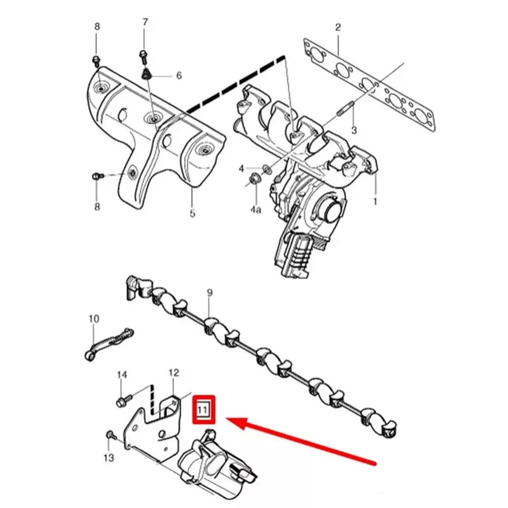

1pcs Intake Swirl Flap Actuator For C30 2.4 D5 2006 Up To 2010 For C70 2.4 D5 2006 Up To 2010 For S40 2.4 D5 2006 Up To 2010