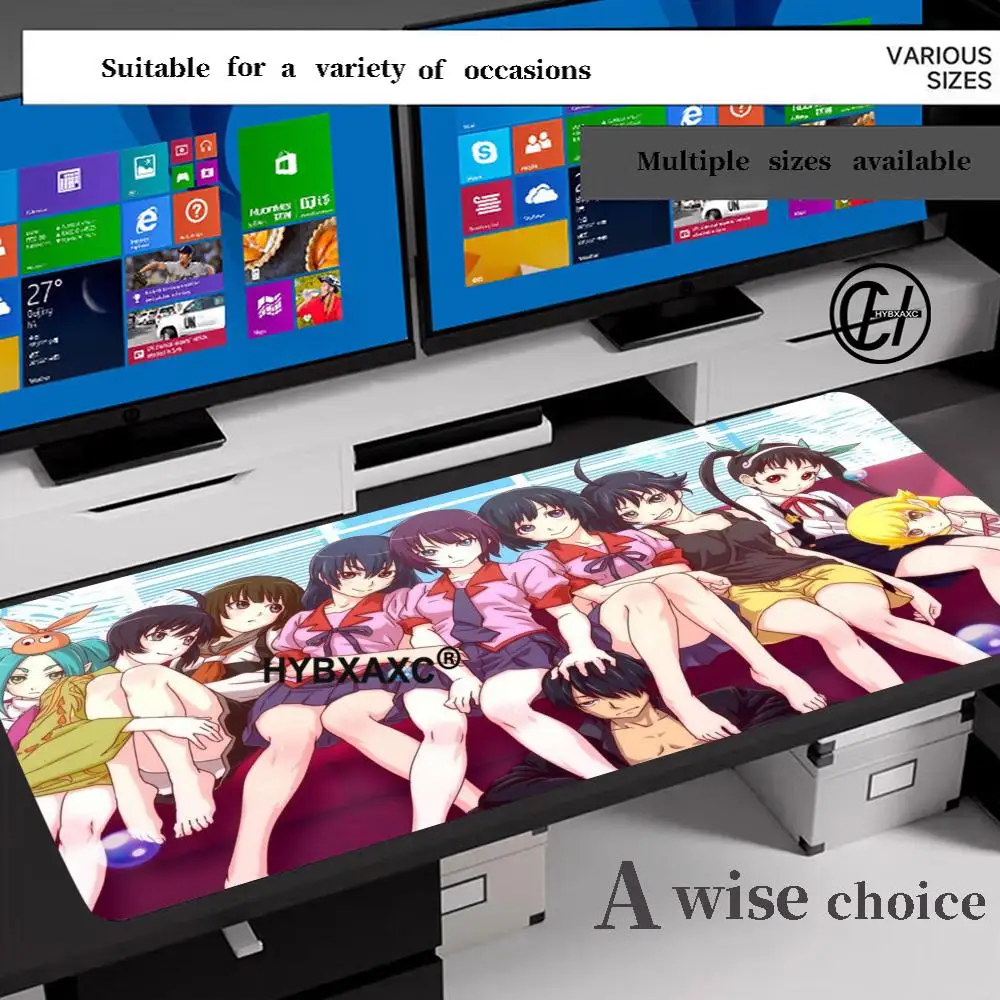 

HD Ononoki Yotsugi FCNB Monogatari Mouse Pad Keyboard Mousepad large 1200X600 mm Desk Mat PC Gamer Office Carpet Home Table pad