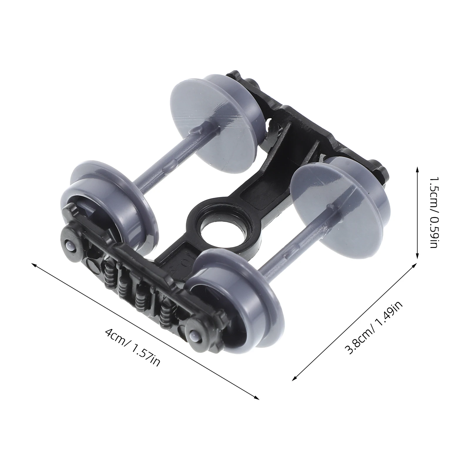 12 個の高精度プラスチックホイール、電車組み立てプロジェクト用、リアルなシミュレーション電車車両ホイール交換用