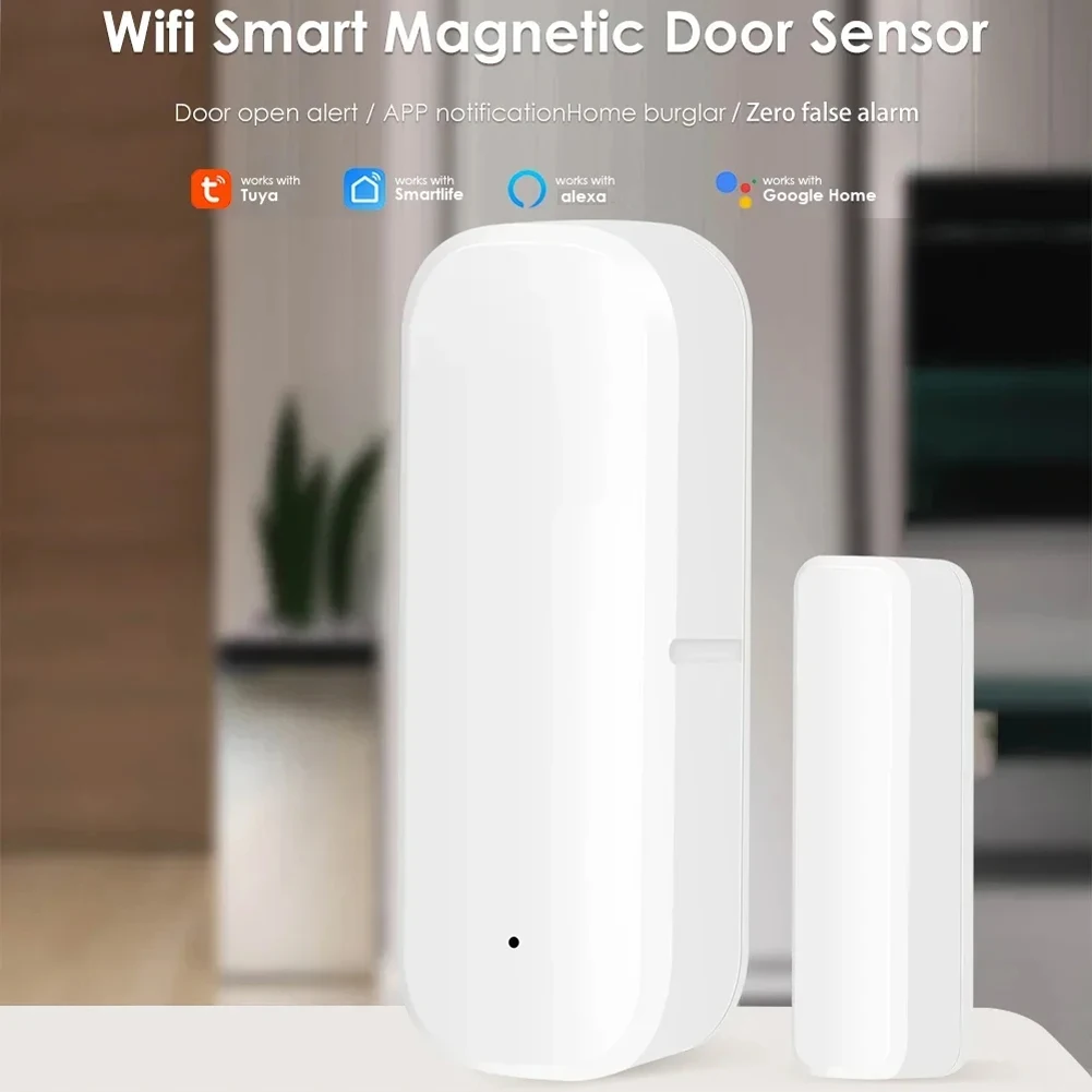 Tuya WiFi Door Sensor Window Sensor Smart Home Wireless Door Detector Smart Life APP Remote Control for Alexa Google Home