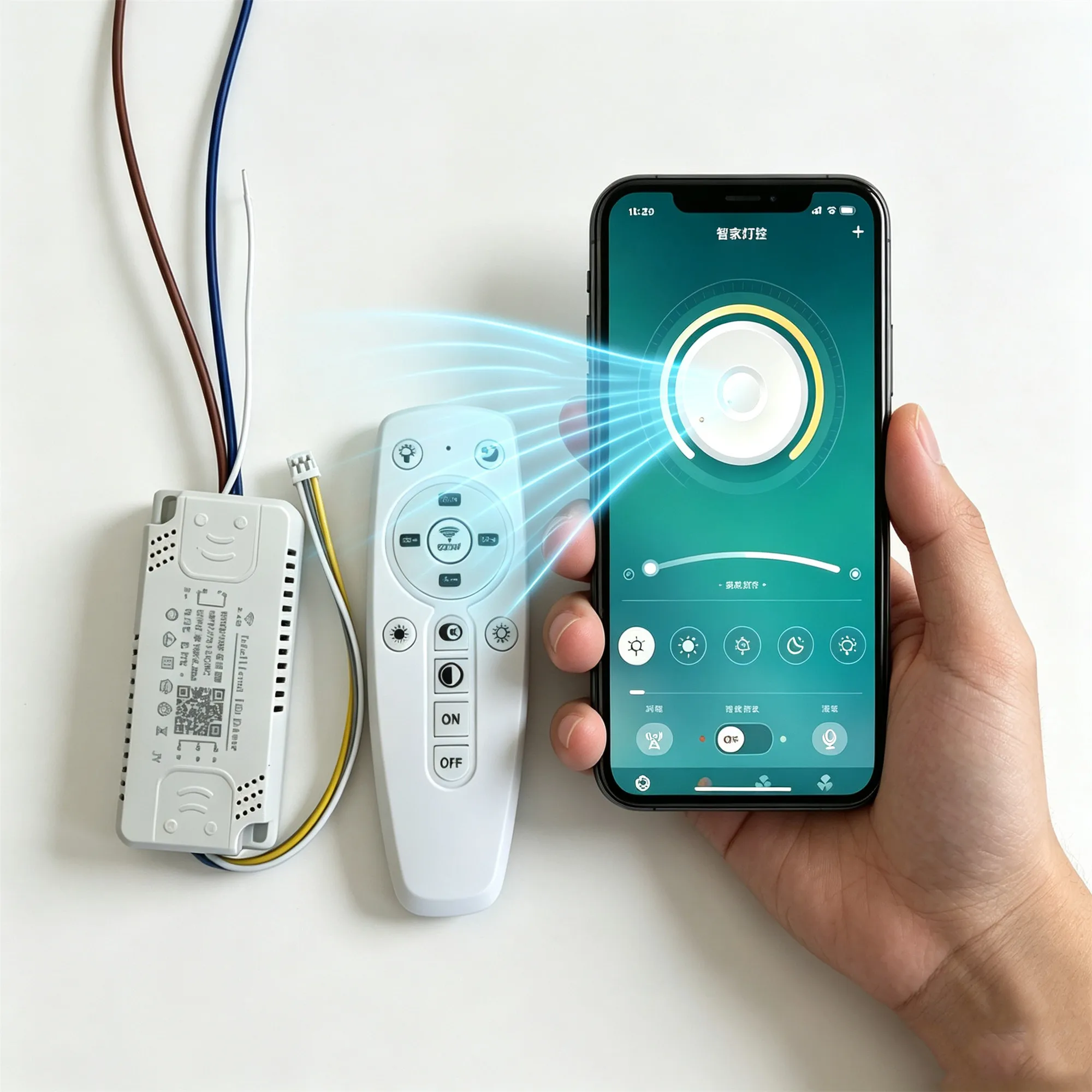 upgraded APP control LED Driver Remote Control for 16W 18W 20W AC170-245V 2.4G Wireless Dimmable Intelligent Transformer 12-24W