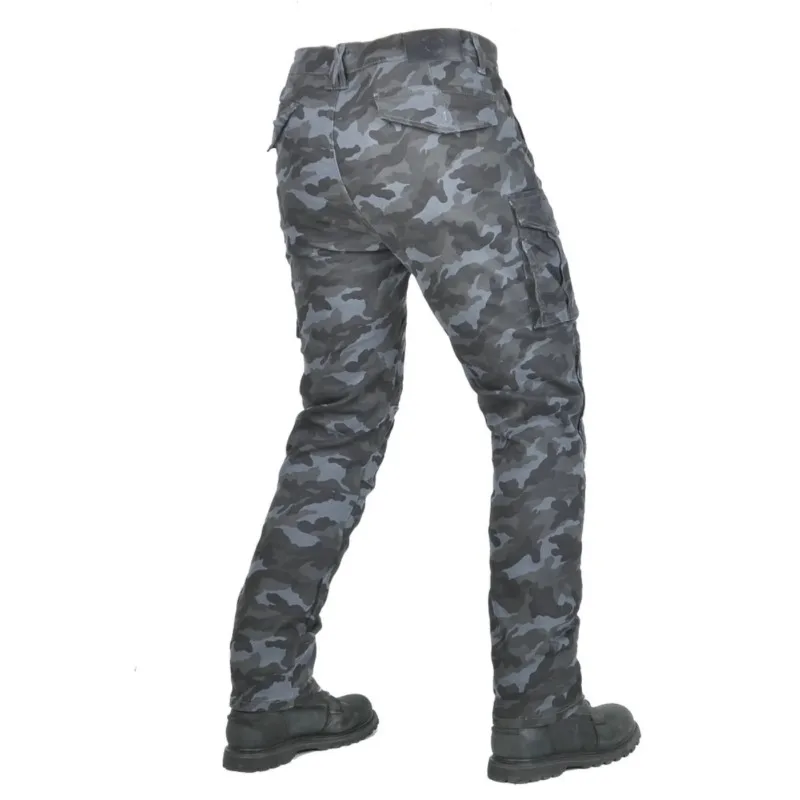 Volero Motorrijbroek Heren Casual Multi-Bag Camouflage Ademende Overalls Anti-Fall Off-Road Motorrijbroek