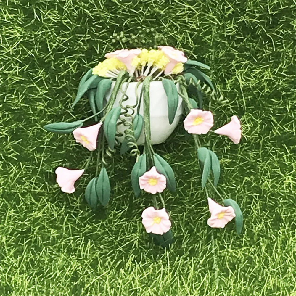 1/12 Poppenhuis Miniatuur Wandmontage Potplant Mini Bloem Model Speelgoed voor Poppenhuis Accessoires Decoratie ob11 bjd