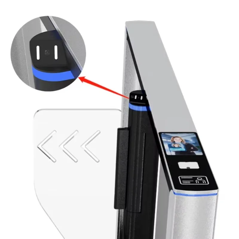 

Speed Gate Turnstile Automatic Barrier RFID Gate Price Entrance High-speed Anti-Breakthrough Swing Turnstile Gate