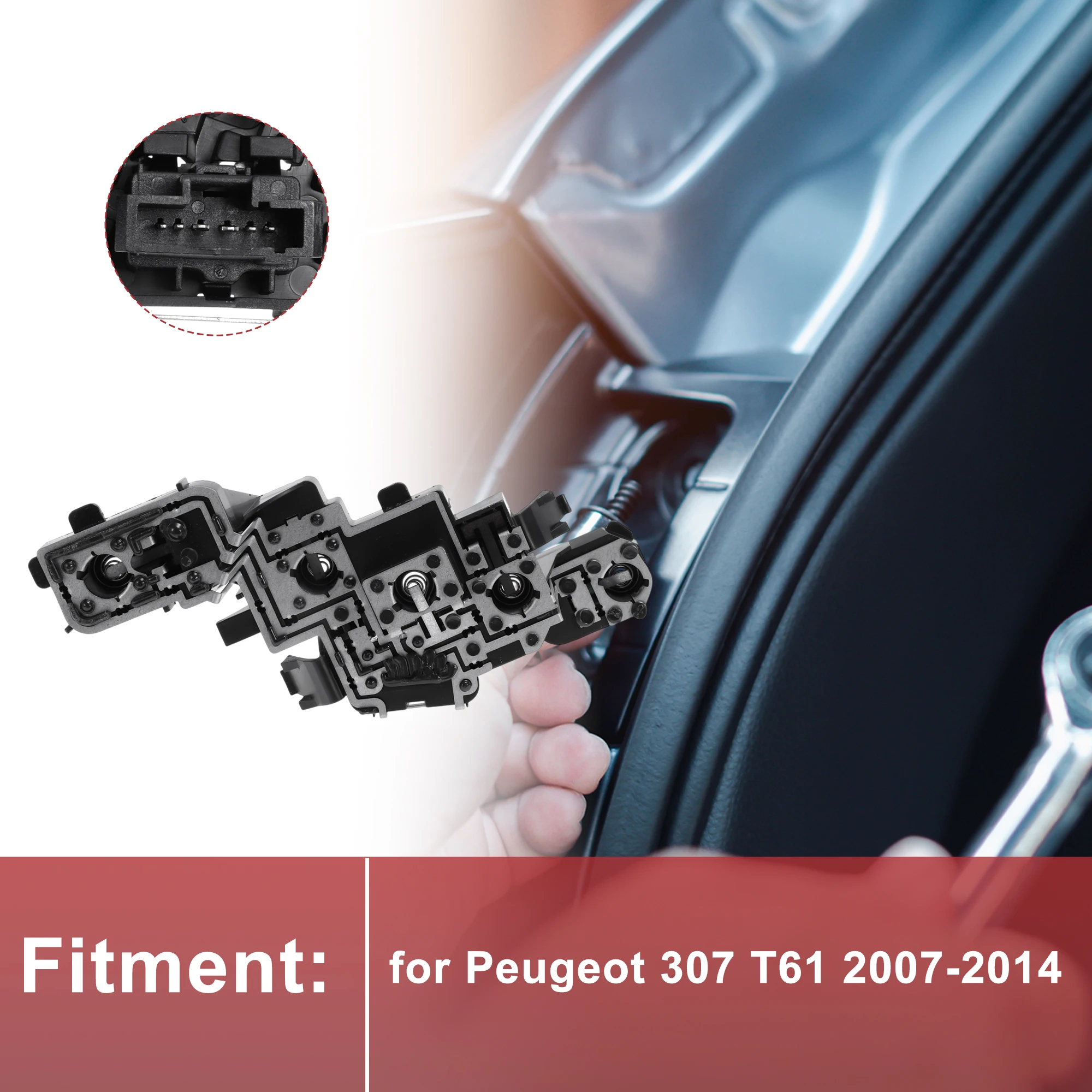 

UXCELL 1 шт. правая розетка заднего фонаря для Peugeot 307 T61 2007-2014, разъем лампы