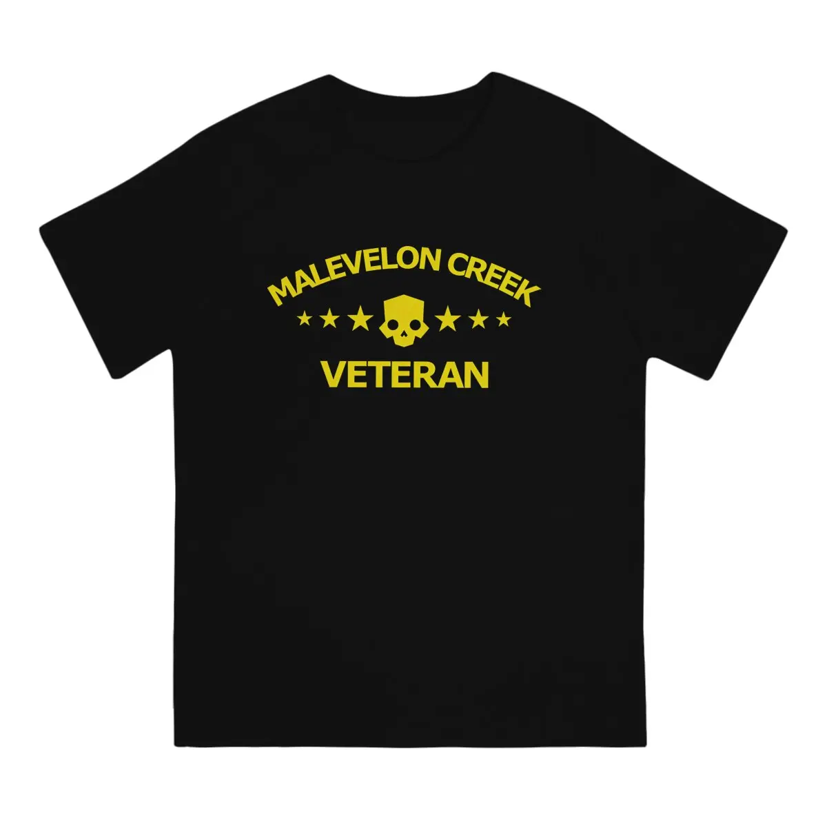 Humorous Malevelon Creek Veteran T-Shirts Men Round Neck Cotton T Shirts Helldivers Ⅱ Short Sleeve Tees Graphic Printed Clothes