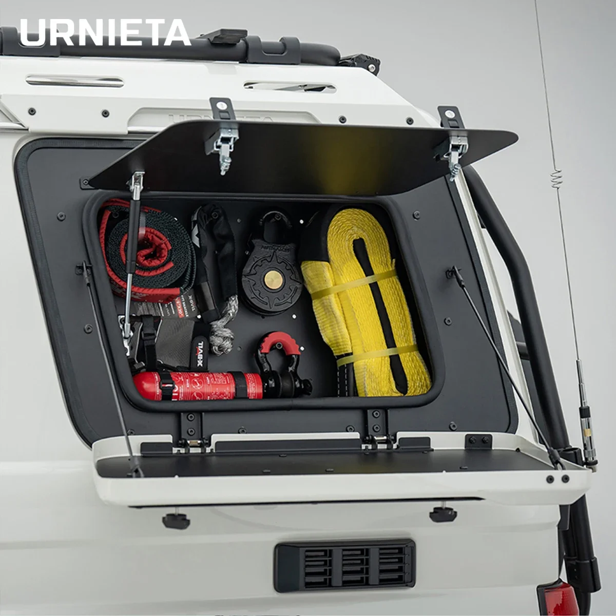 New style URNIETA Side Mounted Tool Storage Box, Multifunctional Organizer With Side Window Extension Rack For Toyota Land Cruis