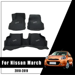 For Nissan March 2018 2017 2016 2015 2014 2013 2012 2011 2010 Car Floor Mats Carpets Auto Accessories Rugs Pads Interior Covers