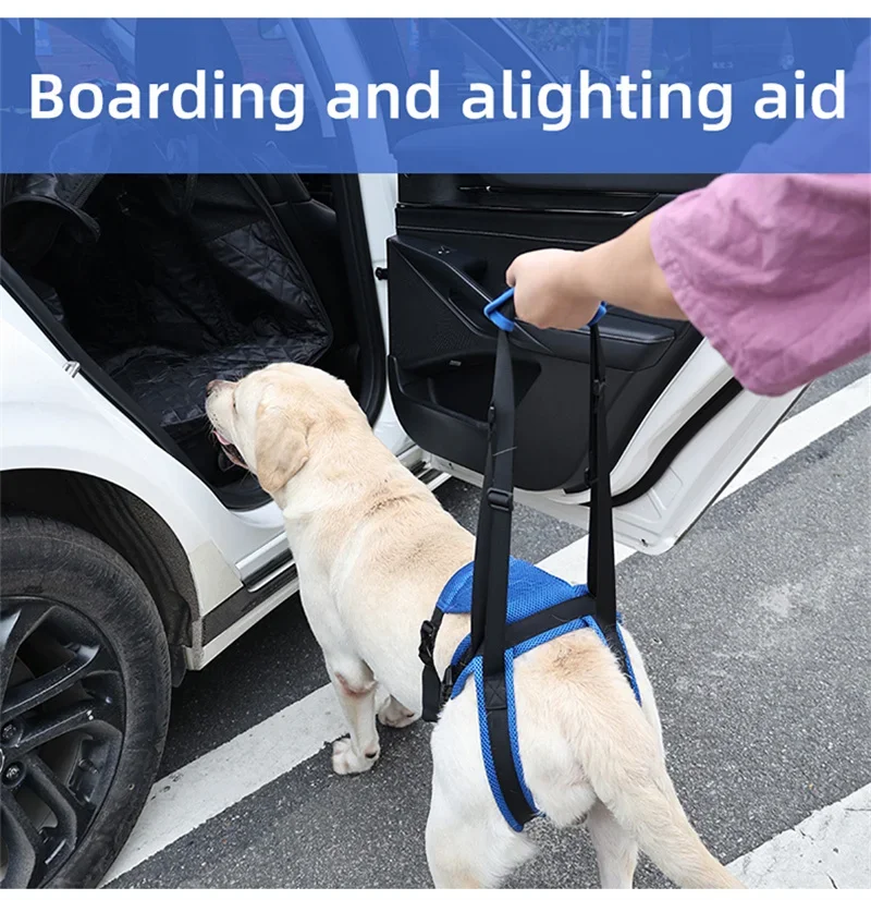New Upgraded Dog Rear Leg Support Harness Adjustable Pet Lift Sling for Injured Disabled Elderly Dogs Walking Assistance Supply