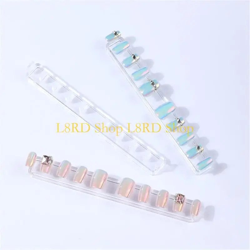 L8rd consejos uñas prácticos clavos uñas pantallas arte soporte clavos uñas soporte fácil limpiar soporte