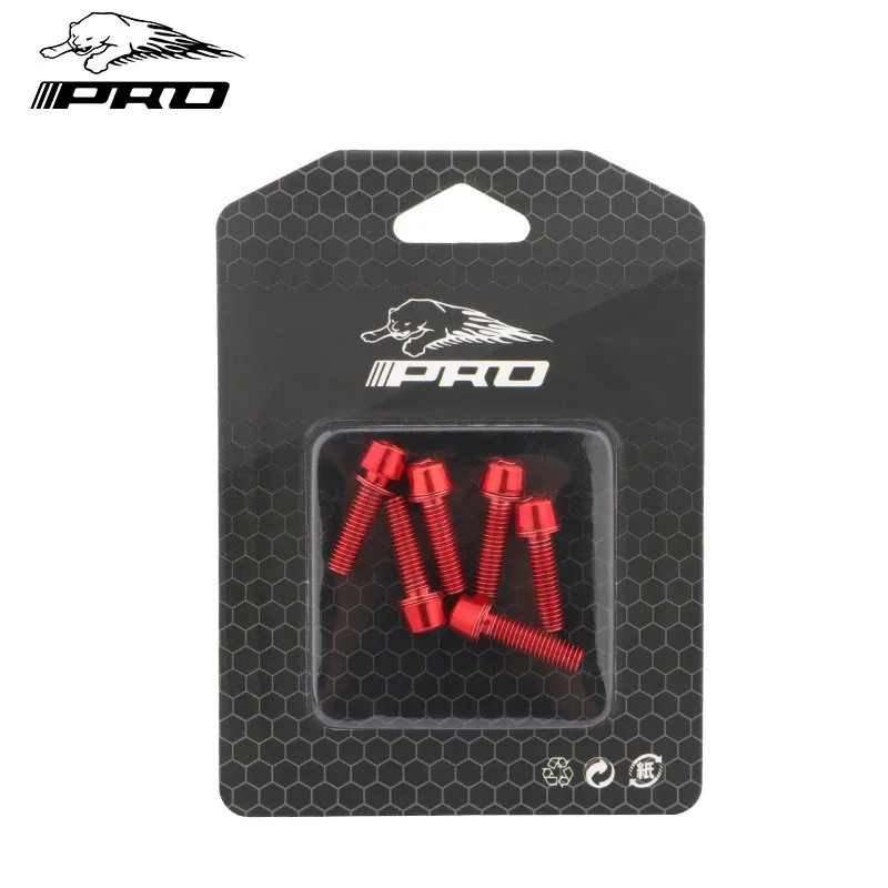 Set of 6pcs M5 18mm Bicycle Bolts for Stem Handlebar and Seatpost Use CNC Processed for Consistent and Weather Resistance
