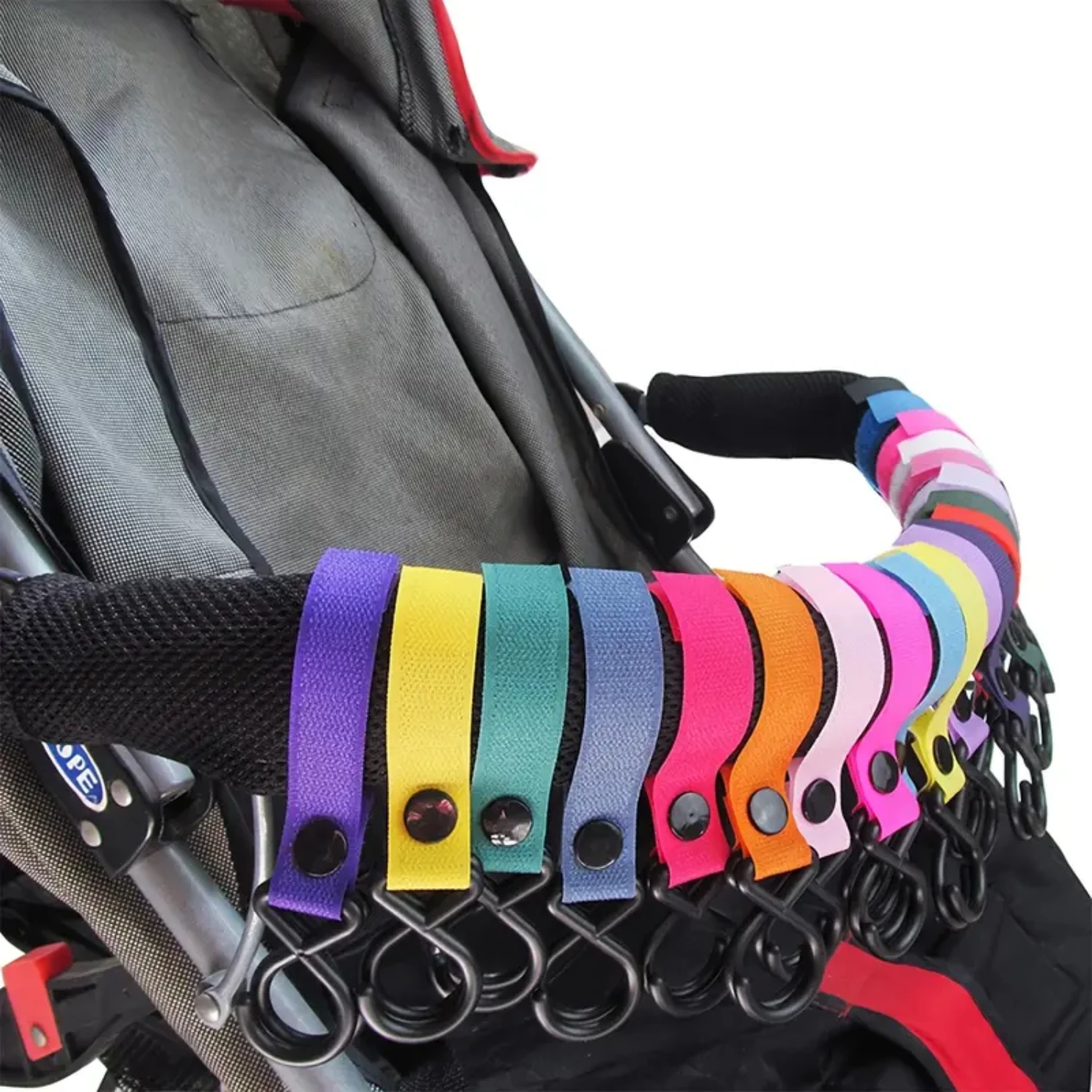 Convenient Must-Have Stylish Stroller Bag Hooks for Mommy - Hands-Free Mobility Stroller Clips to Hang Diaper Bags and Backpacks