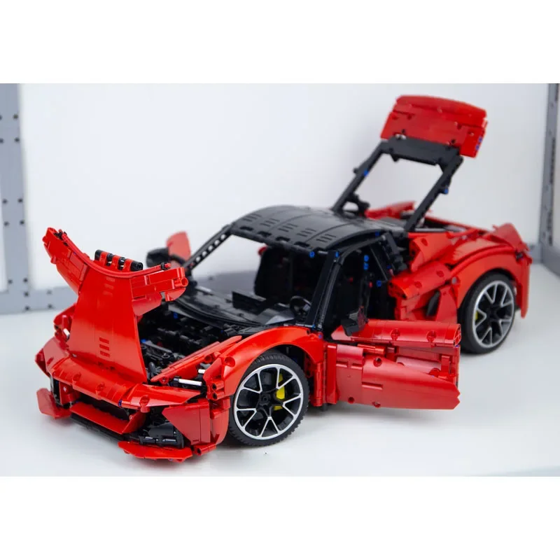 MOC-194514 Bloco De Construção De Supercarro Para Crianças, Escala 1:8, Modelo De Construção Modular, Ornamento, Presente De Aniversário, Brinquedo De Natal, 2941Pcs