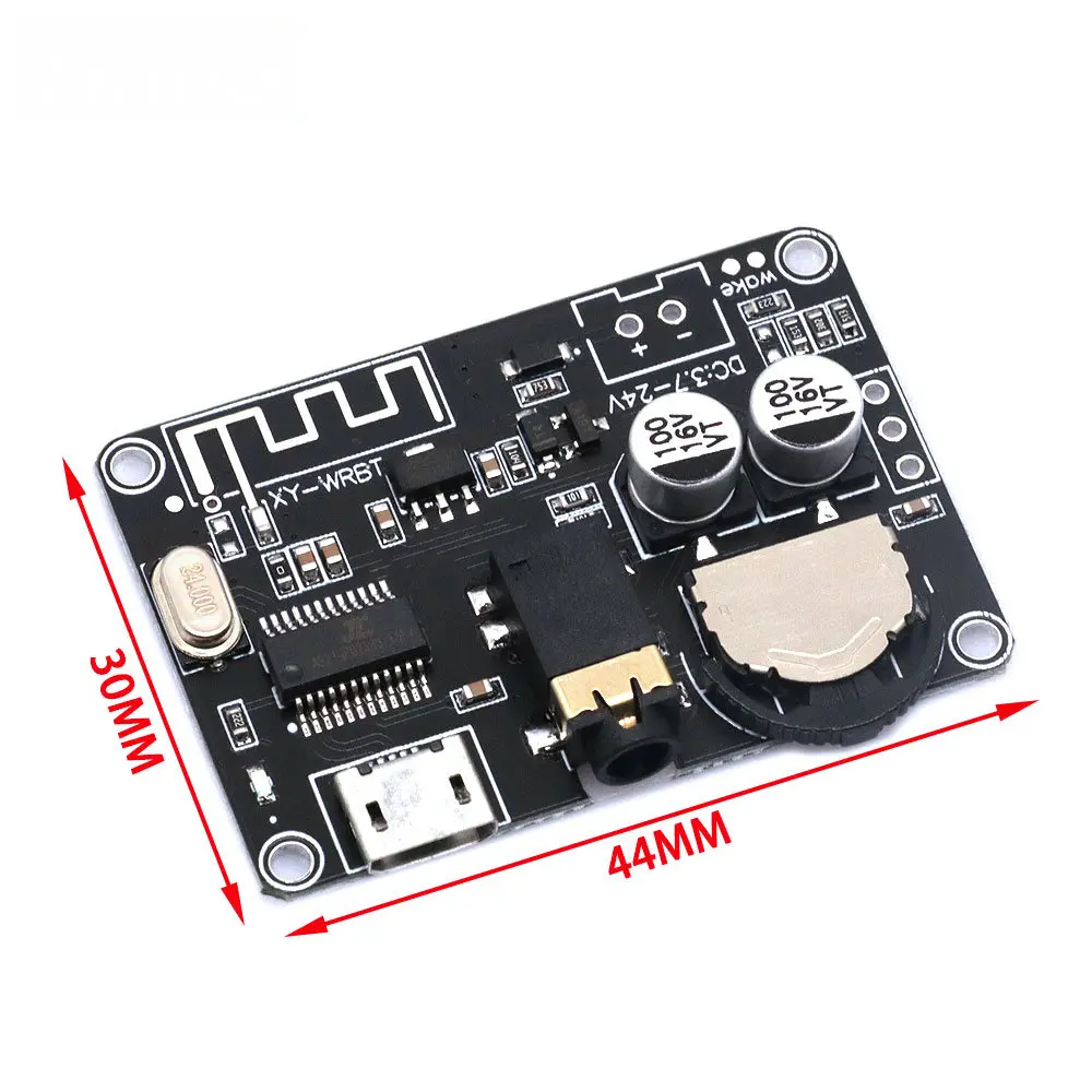 Bluetooth 5.0 Stereo MP3 Lossless Audio Module Wide Voltage Voltage Adjustable Speaker Power Amplifiers XY-WRBT