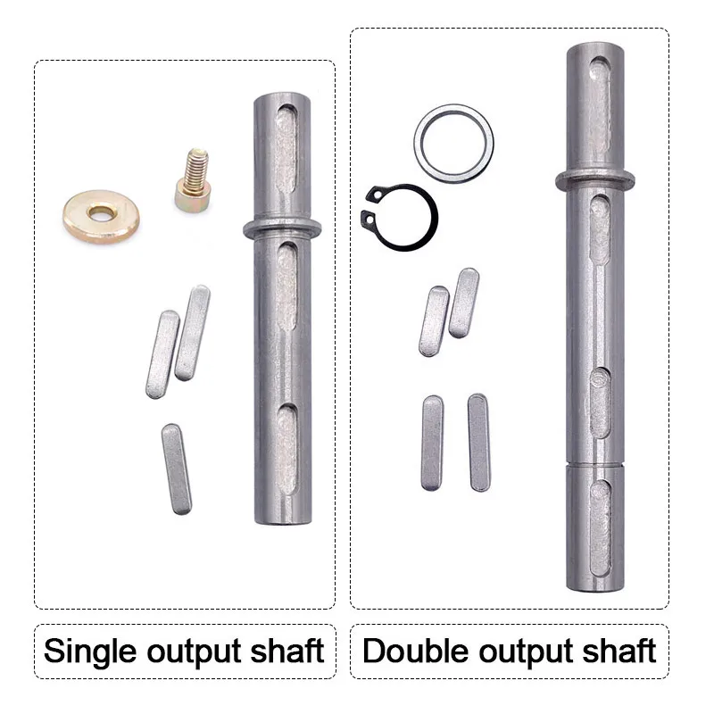 1PCS NMRV worm gear reducer keyway shaft  single output 14mm RV030 GearBox double output shaft