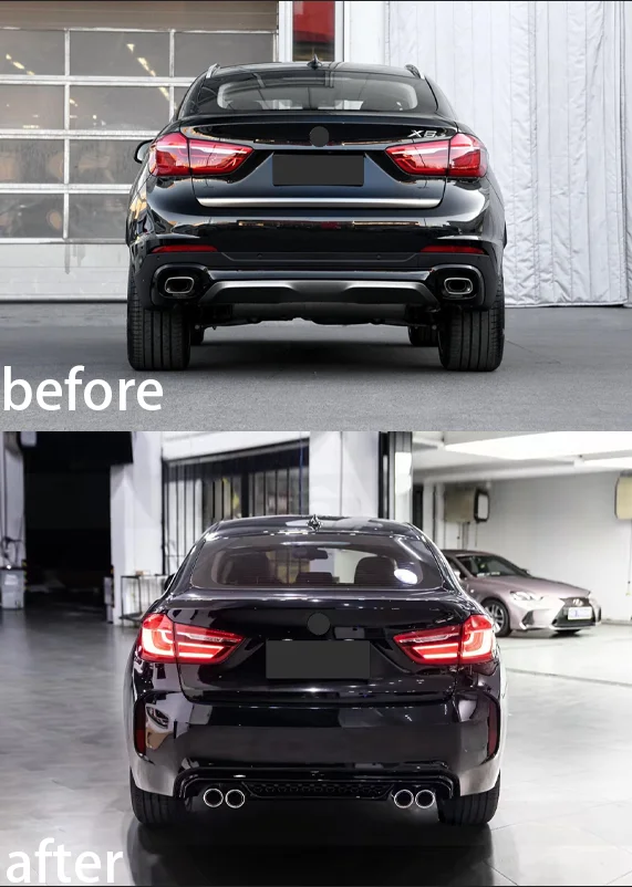 Auto Parts for BMW X6 F16 2014-2018 Upgrade to X6M 2014-2018 Car Front and Rear Bumper Assy PP High Quality Cheap Price Bodykit - Image 6