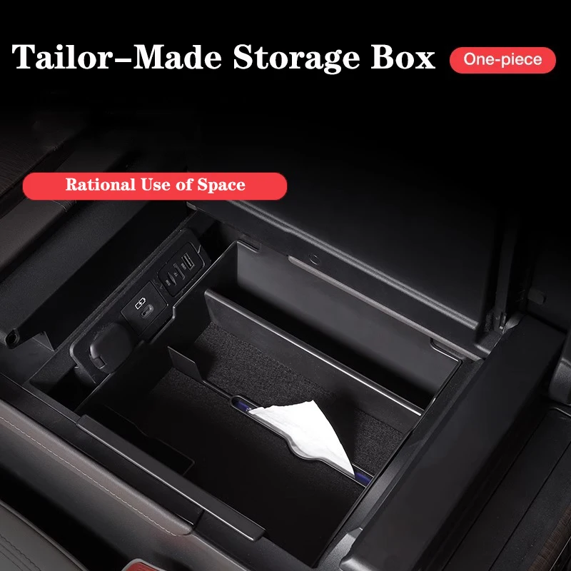 Armrest Box internal Storage Box For Toyota Alphard/Velfire 40 Series 2024 Collect And Organize The Car Supplies LHD Interior