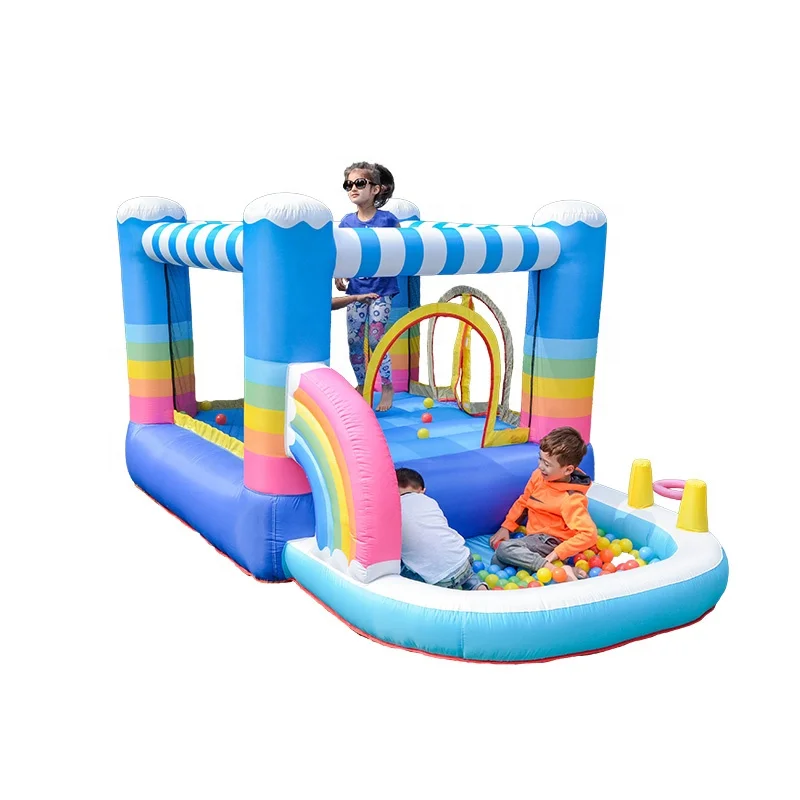 Brand New Bounce House Carton  Fabric Inflatable Bouncer Castle Inflatable Bouncer with Water Slide view 4