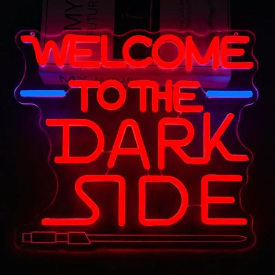Neon Signs for Wall Decor Sci-Fi Movie Inspired Dimmable USB Powered Light for Game Rooms Man Cave Bars Wall Decor Gift for Spa