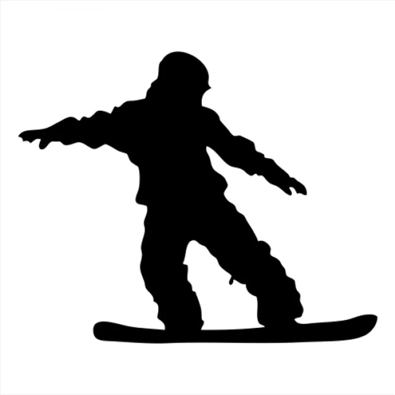 Figure Skating Ski Snowboarding Stickers Car Window Glass Body Decoration Decal Accessories