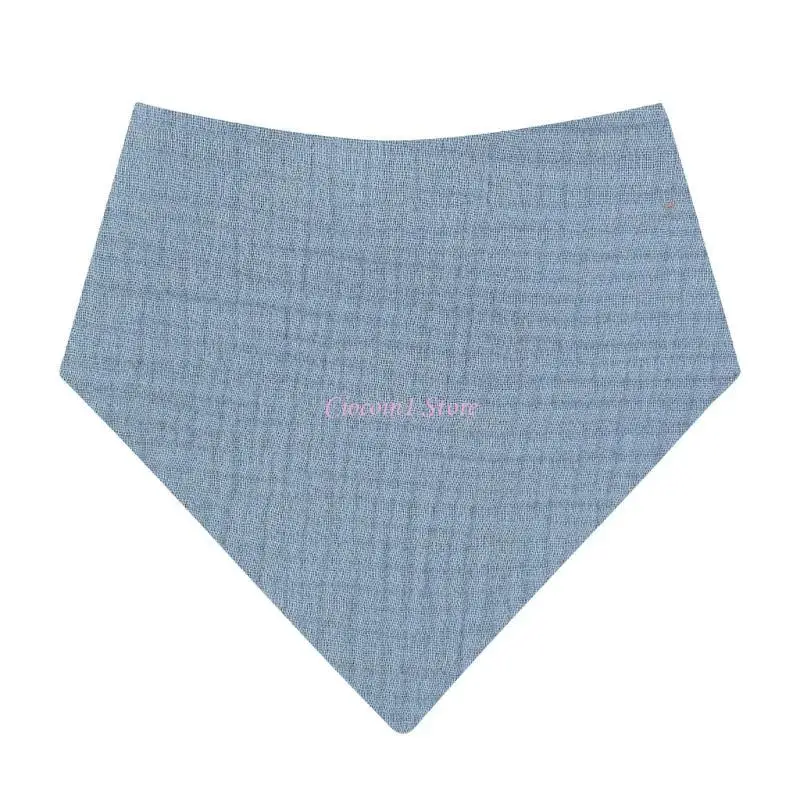 

Y1UB Baby Burp Cloth Teething Bib Crepe-Cloth High Absorb Baby Saliva Towel Breathable Nursing Bib Newborn Feeding Essential