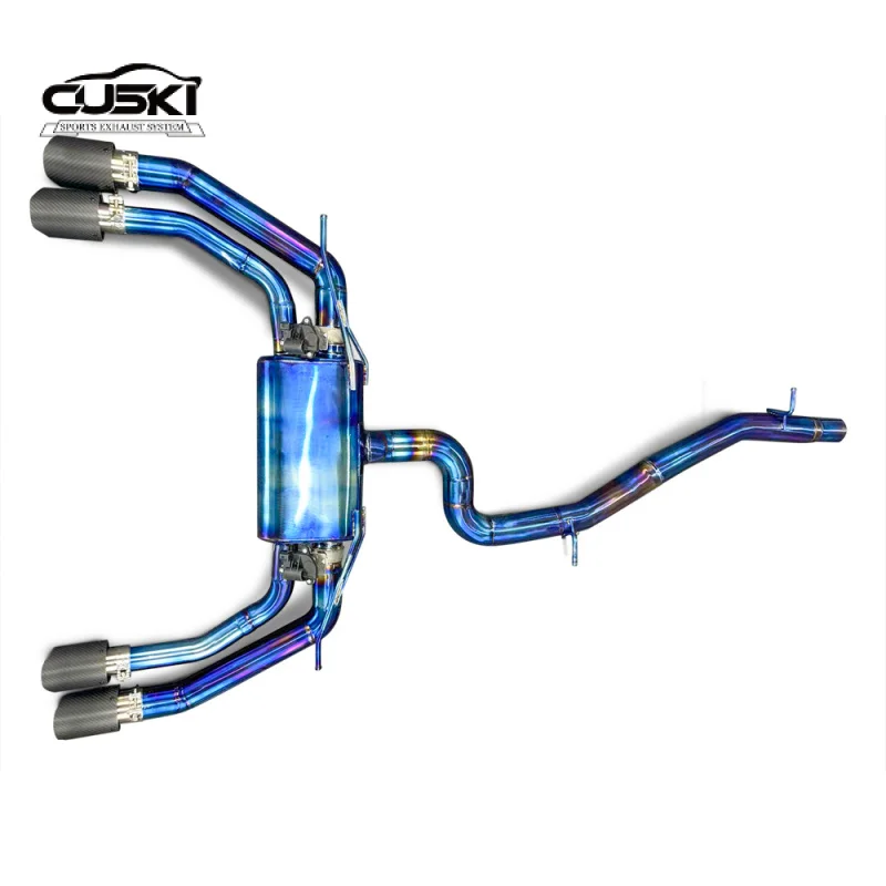 Custom Tuned Catback Exhaust for Audi S3 2.0T 2015-2023 Valve Electronics Titanium Valve Exhaust Muffler Increased Power