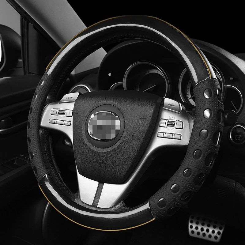 

PU Leather Steering Wheel Covers 38CM Universal Car Steering Wheel Cover Car Decoration Accessories Car Steering Covers O/D Type