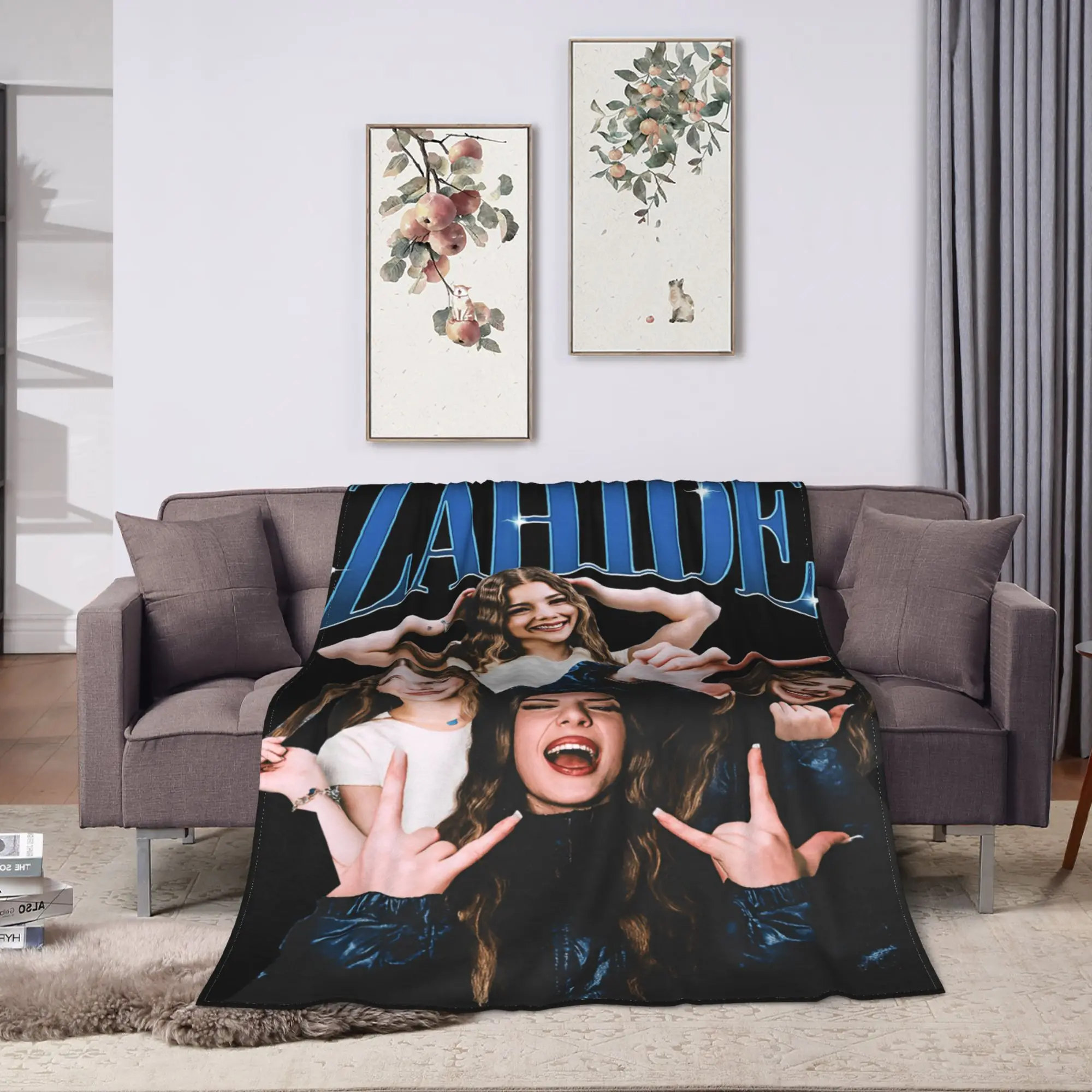 Zahide Flannel Blanket Winter Singer Soft Durable Bedding Throws for Kids Couch Bed Novelty Bedspread Sofa Bed Cover