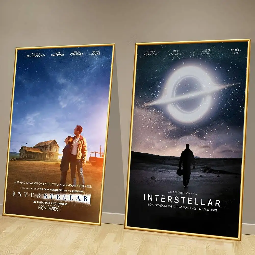 Classic Hot Movie Interstellar Classic Vintage Posters Decoracion Painting Wall Art White Kraft Paper Kawaii Room Decor