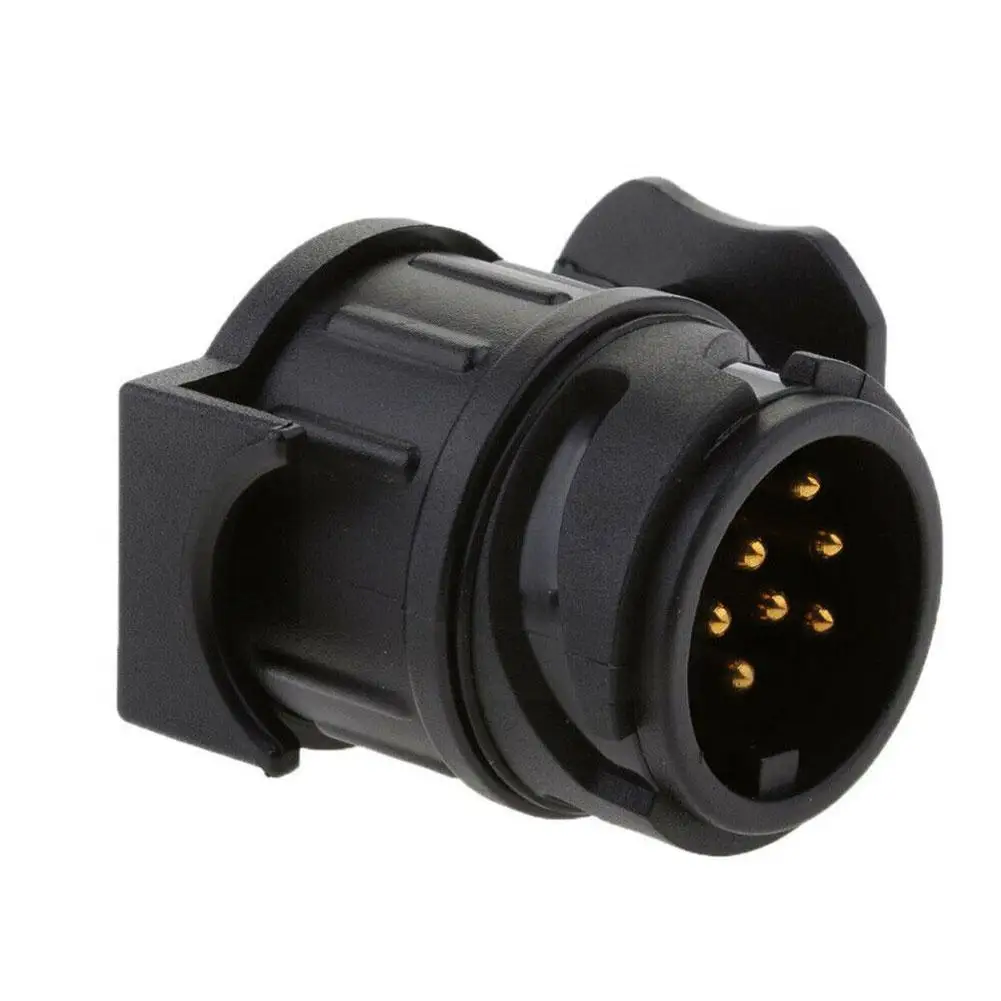 Adaptador de enchufe de 13 a 7 pines, Conector de remolque, enchufes de barra de remolque, enchufe de 12V, adaptador impermeable, conector de protección