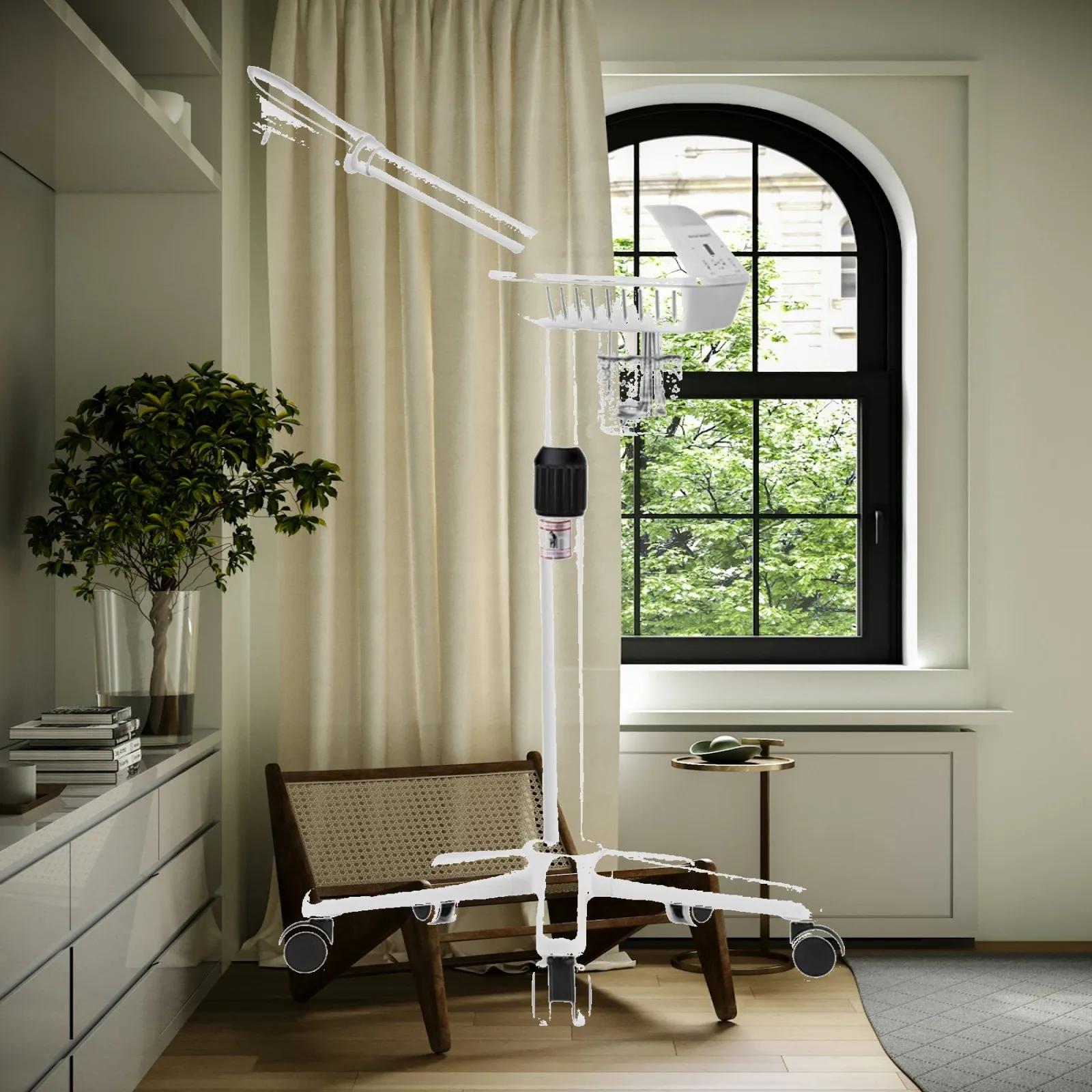 adjustable-facial-steam-sprayer-for-professional-spa-use-with-oil-infusion-port-and-stable-rolling-stand
