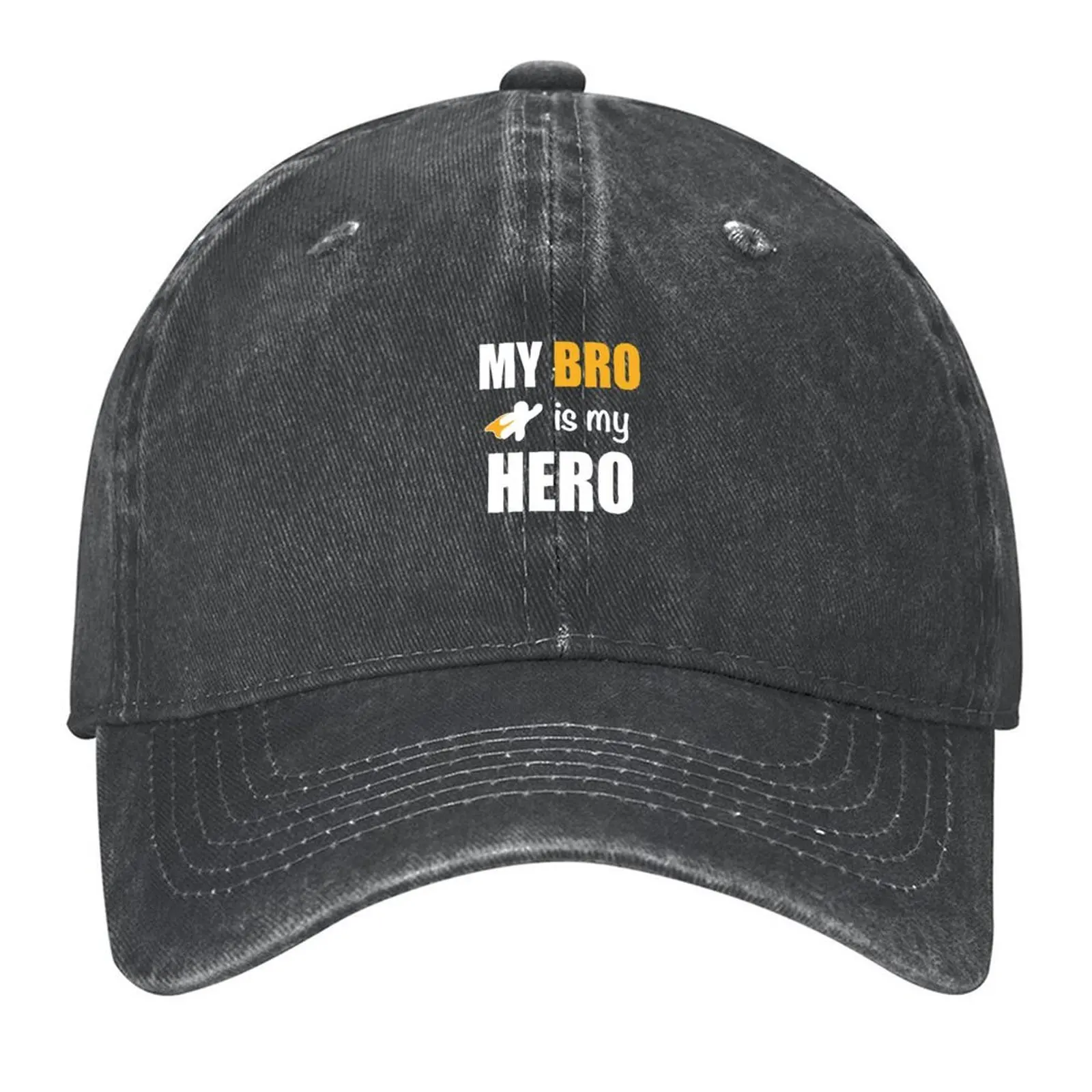 

My bro is my hero, my brother is hero,Rakhi, Raksha bandhan Baseball Cap men's big size hat Fashion Beach Women Hats Men's