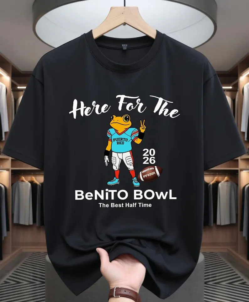 

Here For The Benito Bowl Shirt Bad Bunny Super Bowl Crewneck, Hispanic Pride Gift, Halftime Shirt