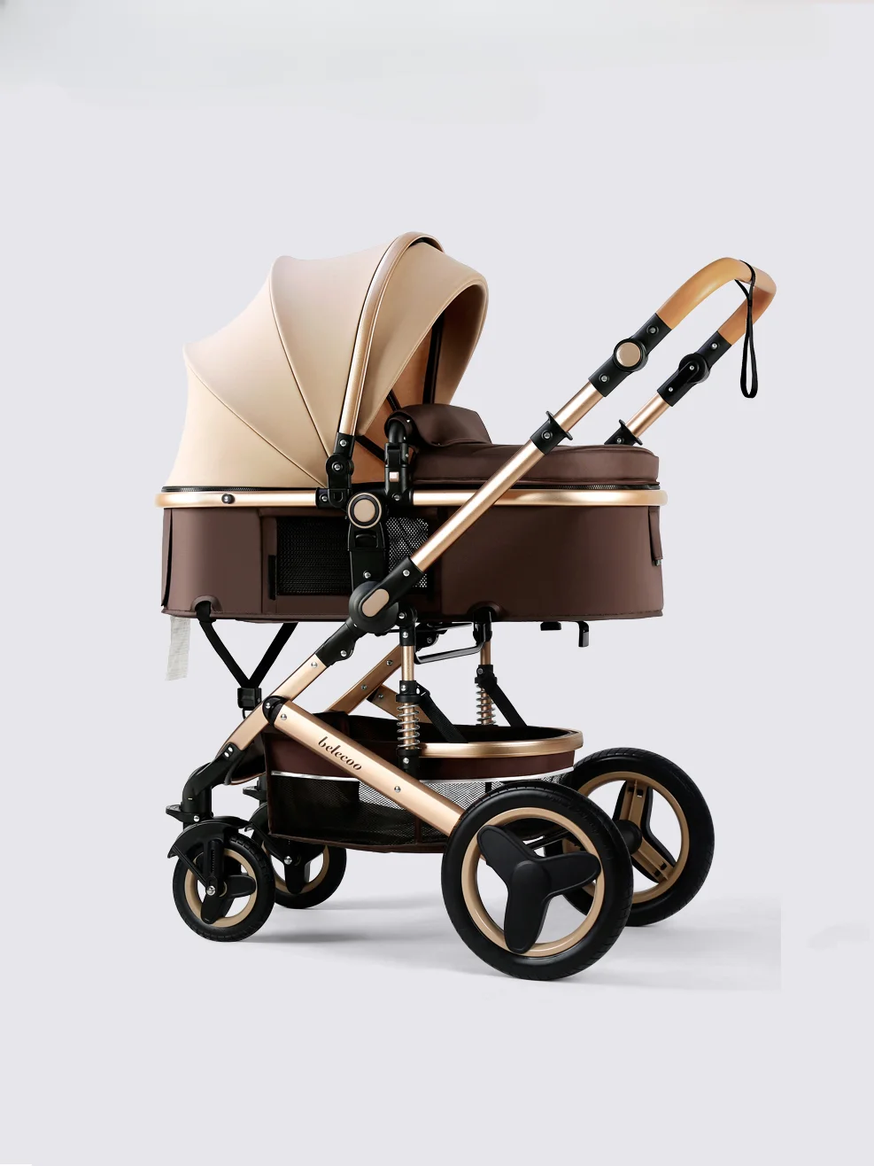 Baby stroller can sit and lie down Lightweight two-way high landscape foldable shock-absorbing newborn baby stroller