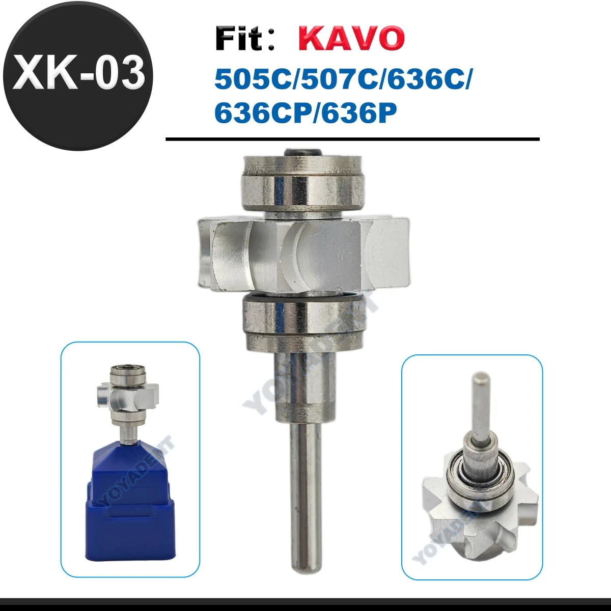 

Dental Turbine Cartridge Air Rotor Fit KAVO 505C/507C/636C/636CP/636P High Speed Handpiece Accessories