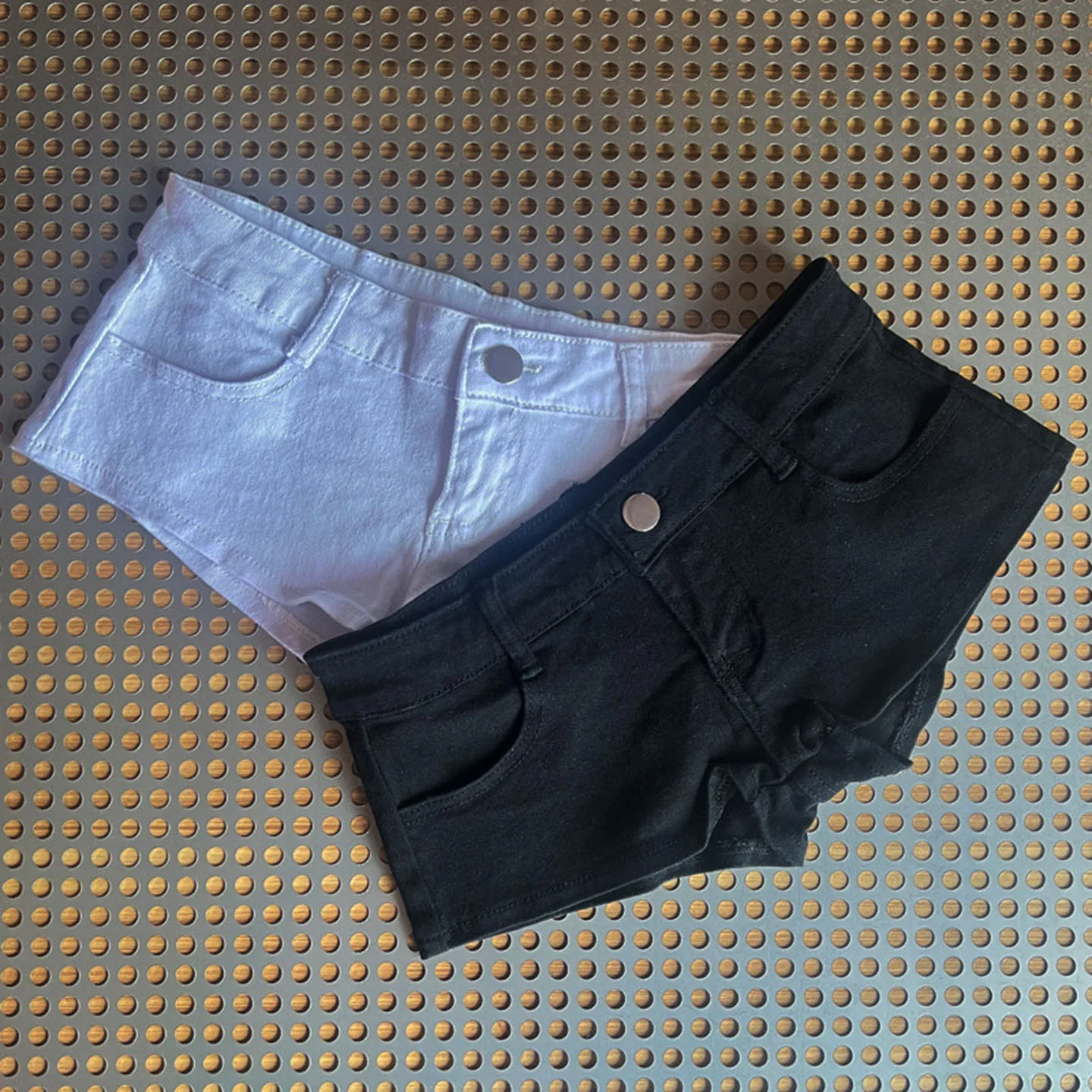 Low-Waist Elastic Denim Super Shorts Women's Summer Y2K Sexy Slimming Trendy  Skirts Breathable Comfortable Casual Shorts