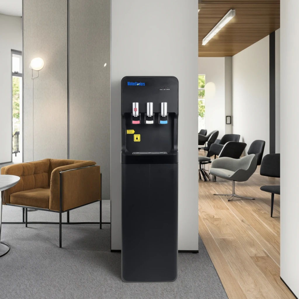 

Лидер продаж: Настраиваемый напольный диспенсер для воды (горячая и холодная), пластиковый кулер для дома и офиса